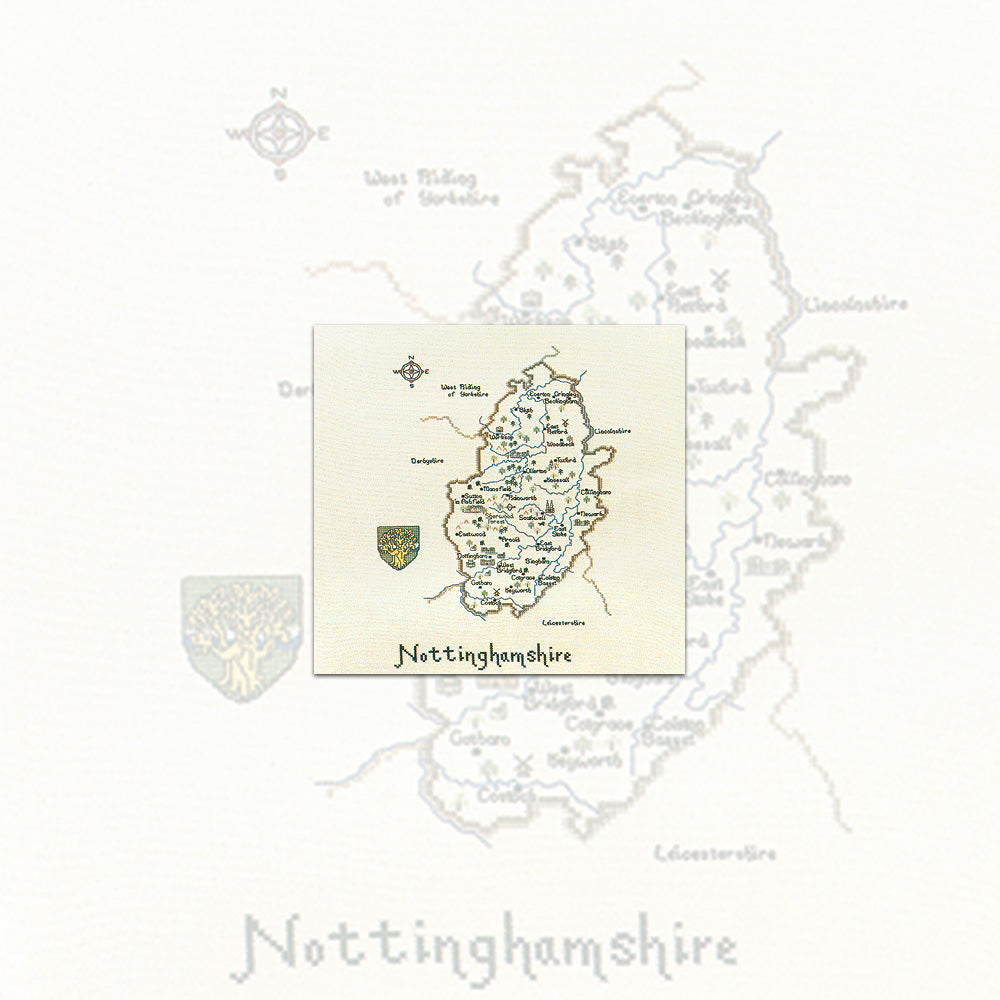 Nottinghamshire cross stitch chart pack - MNT085C