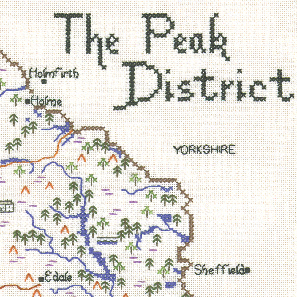 The Peak District cross stitch chart pack - MPD407C