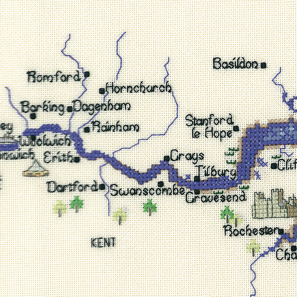 The River Thames cross stitch chart pack - MRT981C