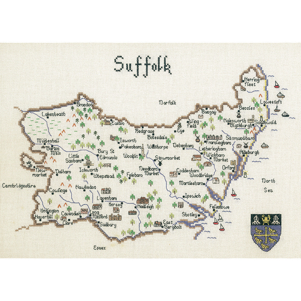 Suffolk cross stitch chart pack - MSF052C