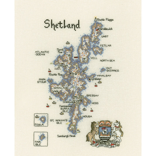 Shetland cross stitch chart pack - MSL398C