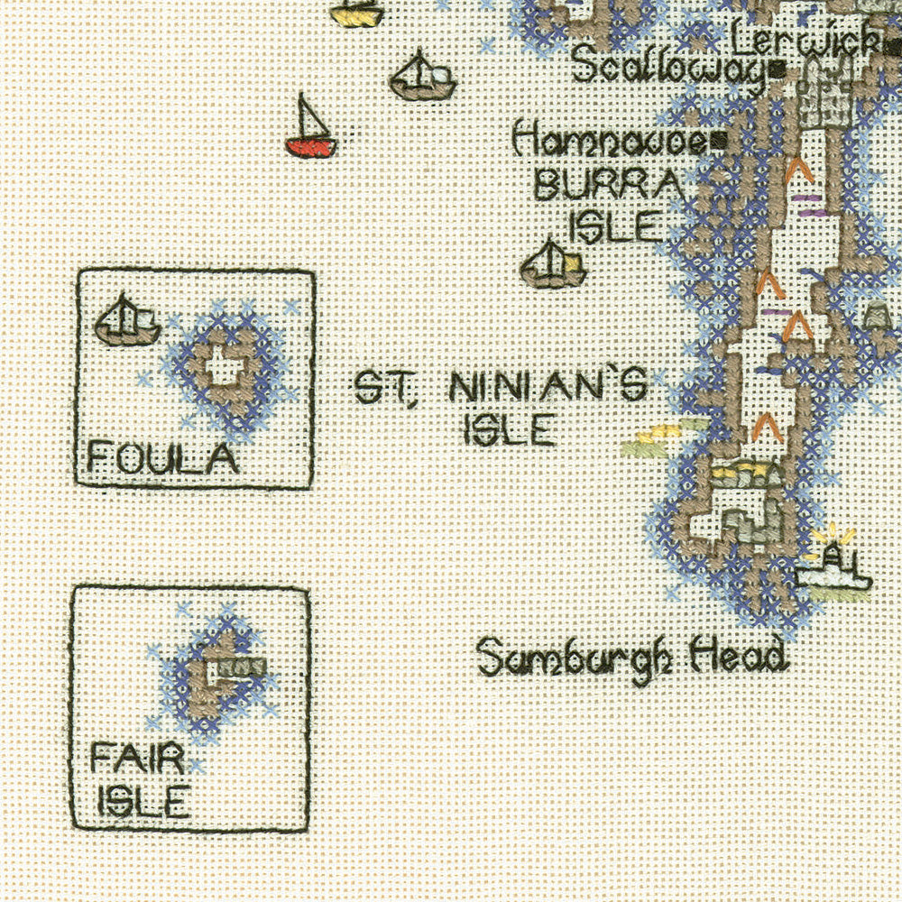 Shetland cross stitch chart pack - MSL398C