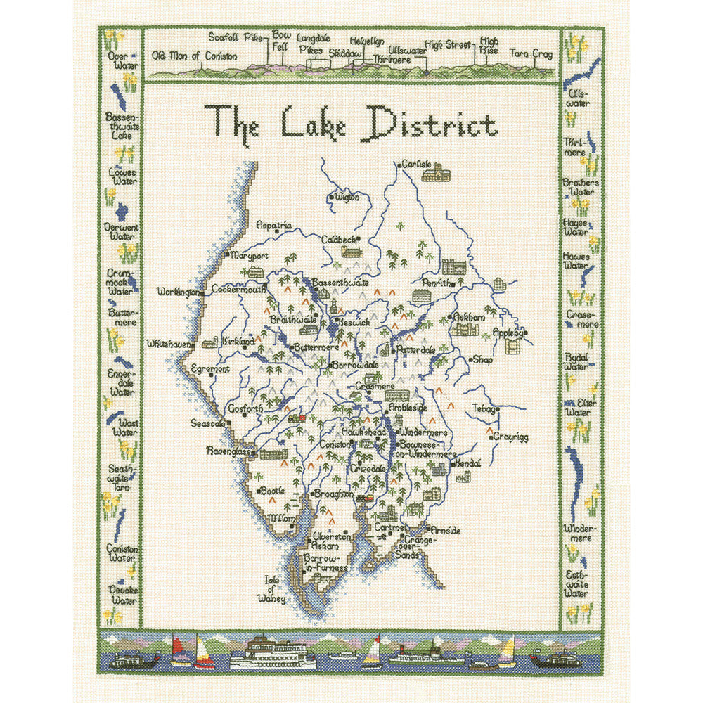 The Lake District cross stitch chart pack - MLD399C