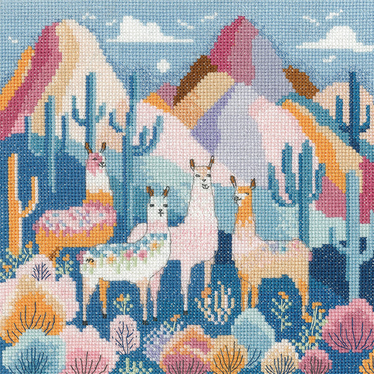Llama Drama cross stitch kit - MSLD1908