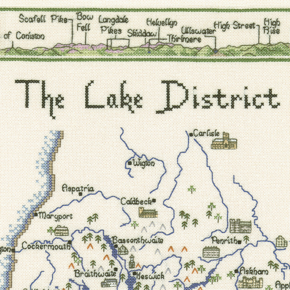 The Lake District cross stitch chart pack - MLD399C