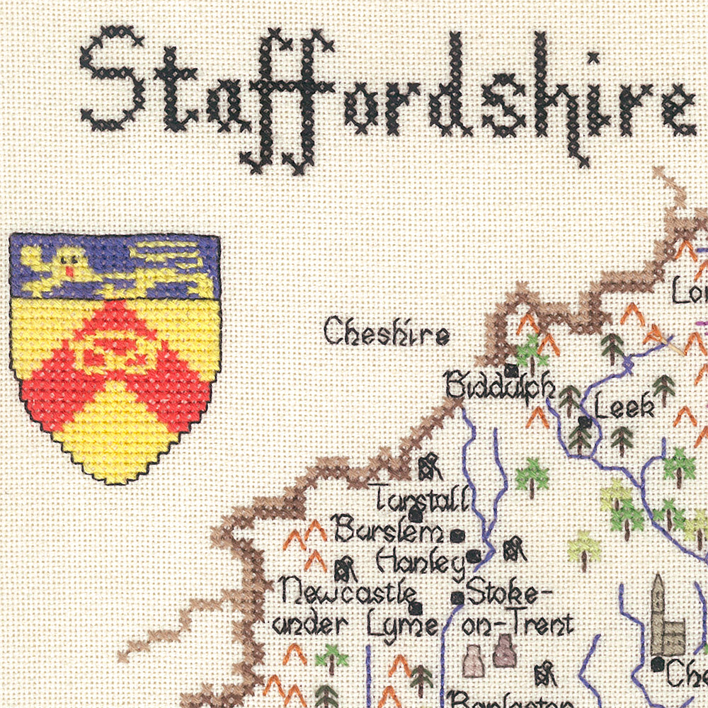 Staffordshire cross stitch chart pack - MST050C