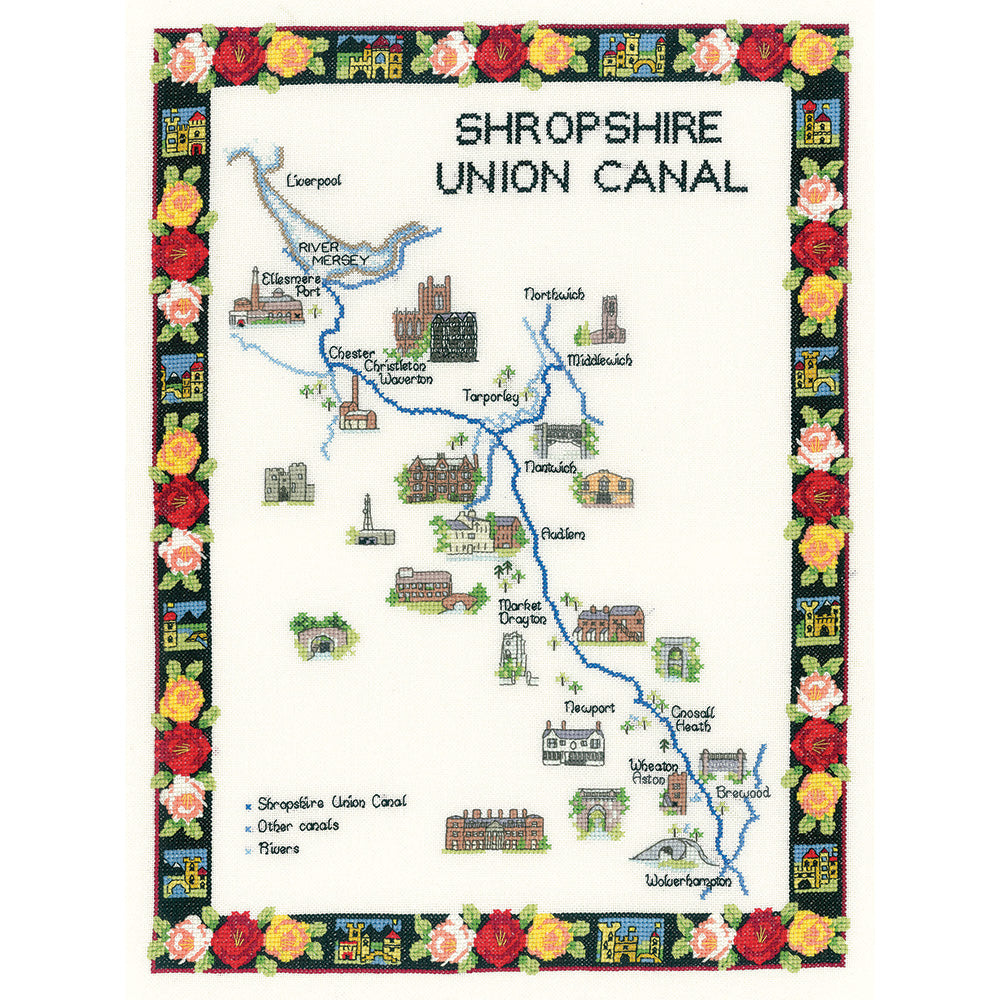 Shropshire Union Canal cross stitch chart pack - MSU995C