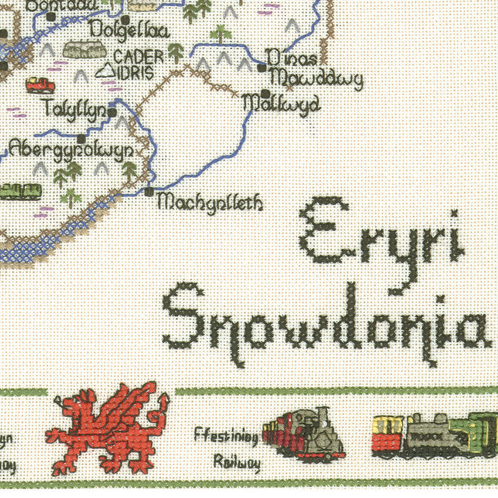 Eryri (Snowdonia) cross stitch chart pack - MSW428C