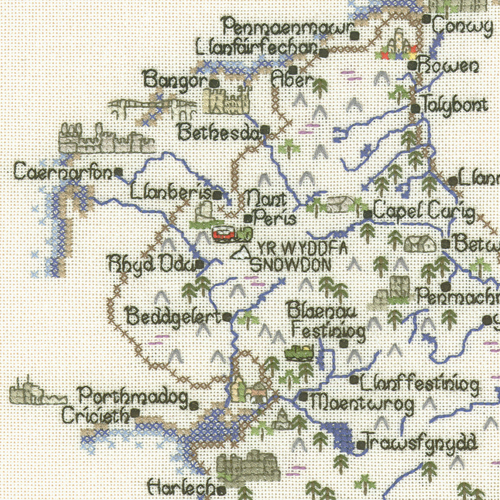 Eryri (Snowdonia) cross stitch chart pack - MSW428C