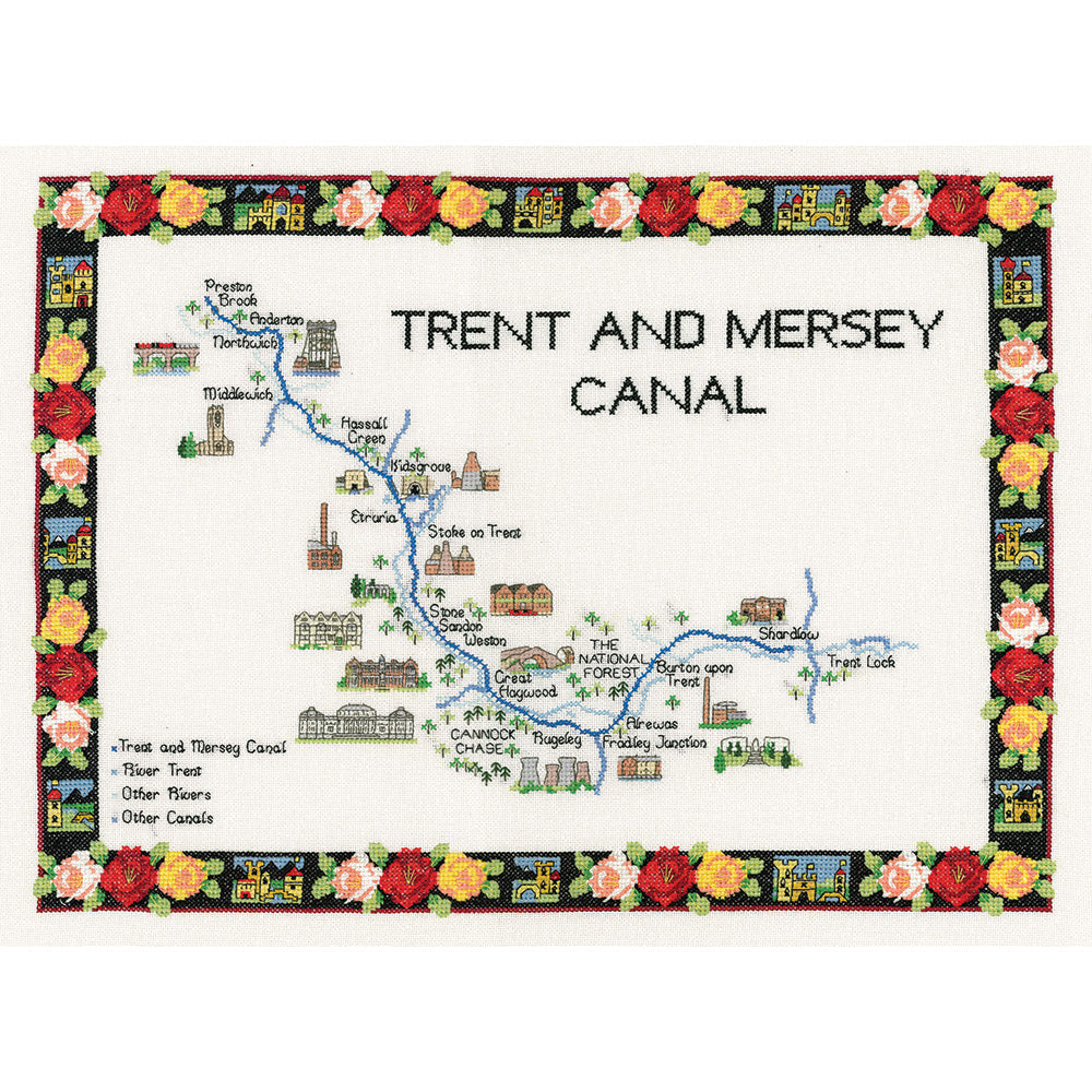 Trent and Mersey Canal cross stitch chart pack - MTMC949C