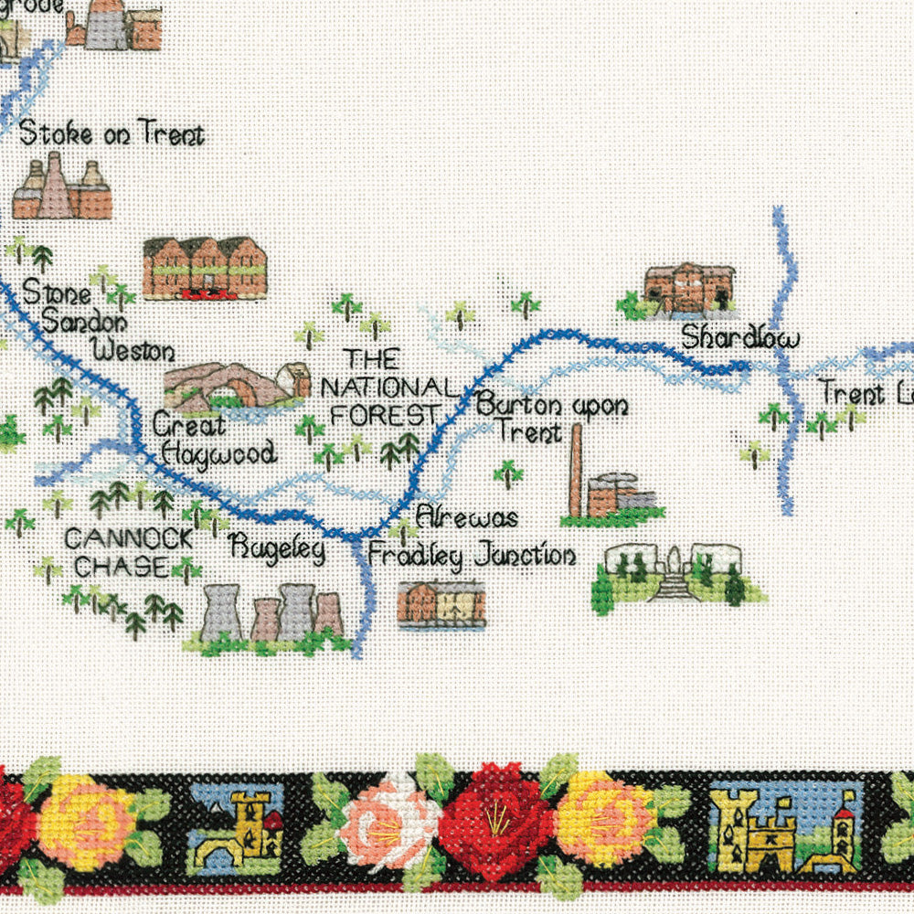 Trent and Mersey Canal cross stitch chart pack - MTMC949C