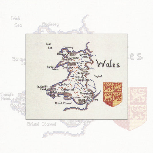 Wales cross stitch chart pack - MWA130C