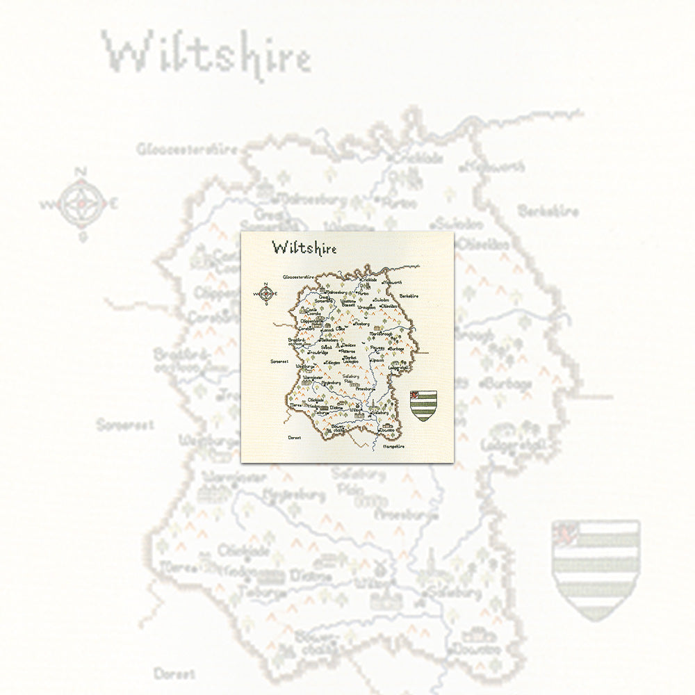 Wiltshire cross stitch chart pack - MWL091C