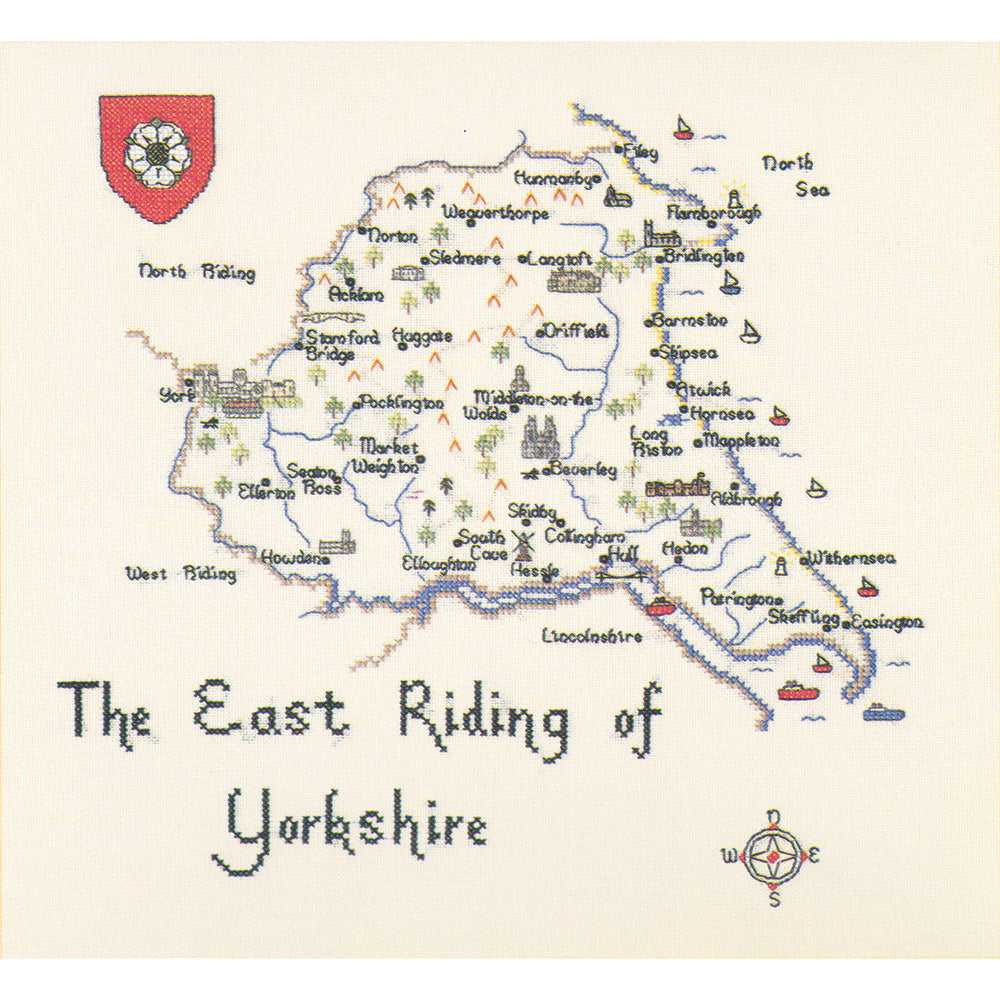 Yorkshire - East Riding cross stitch chart pack - MYE057C