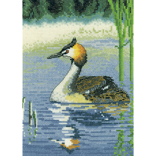 Grebe cross stitch kit - NAGR1499