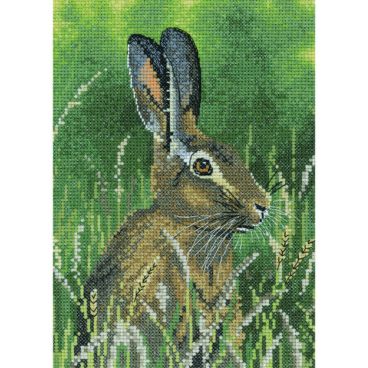 Hare cross stitch kit - NAHA1509