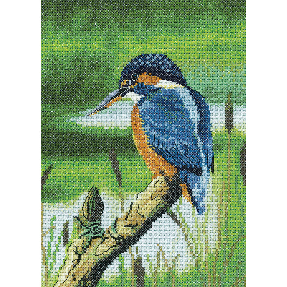 Kingfisher cross stitch kit - NAKF1508