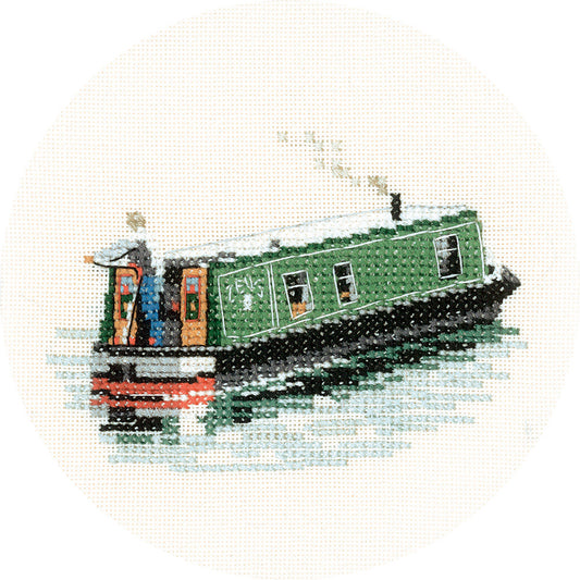 Modern Narrow Boat cross stitch kit - NBMN944