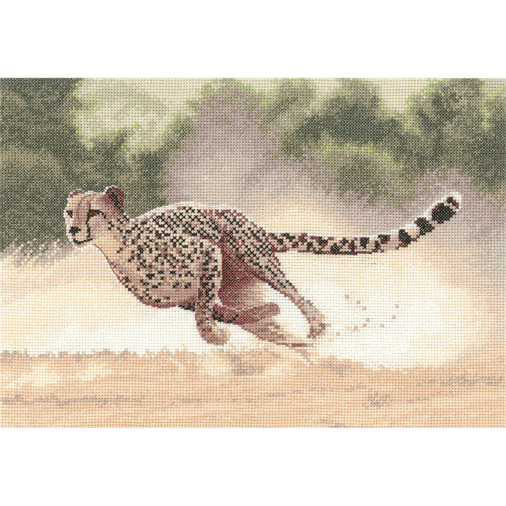 Cheetah cross stitch chart pack - PGCH617C