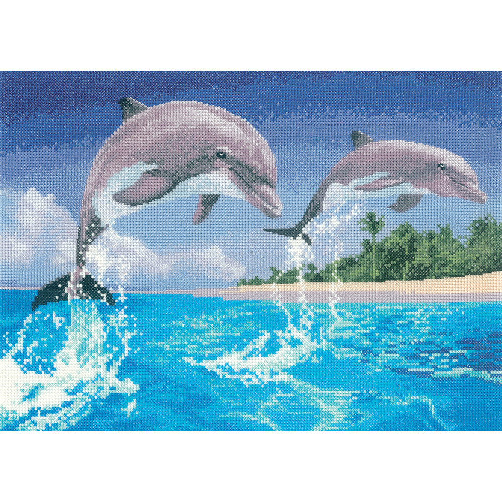 Dolphins cross stitch chart pack - PGDO1084C