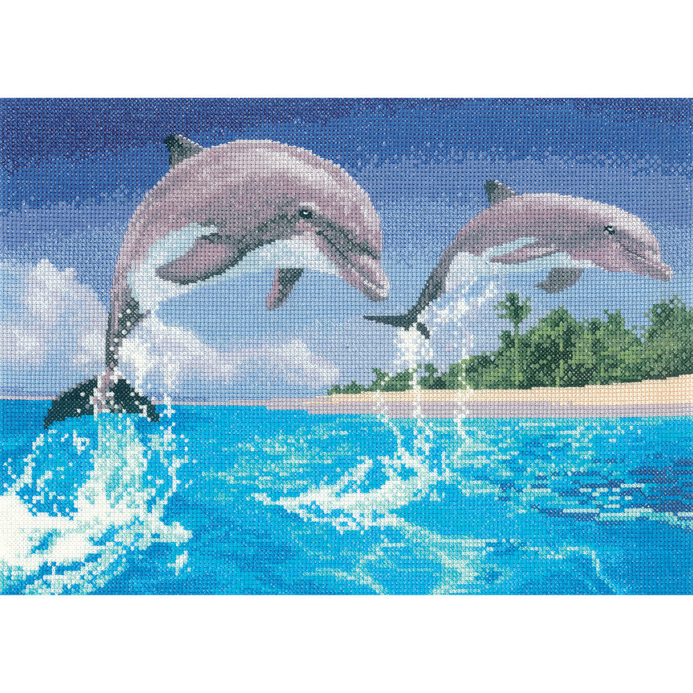 Dolphins (Power & Grace) cross stitch kit - PGDO1084