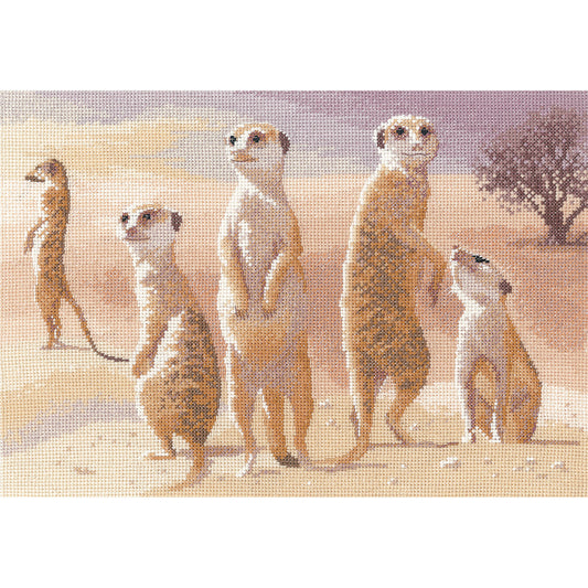 Meerkats cross stitch chart pack - PGMK639C