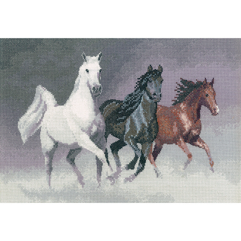 Wild Horses cross stitch chart pack - PGWH1022C