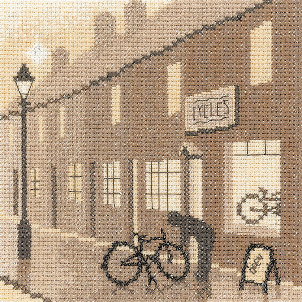 Bike Shop cross stitch kit - PSBI1278