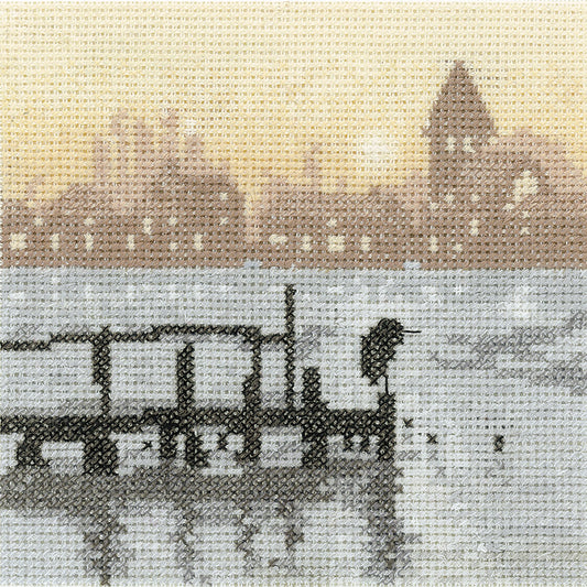 Heron Lake cross stitch chart pack - PSHE1633C