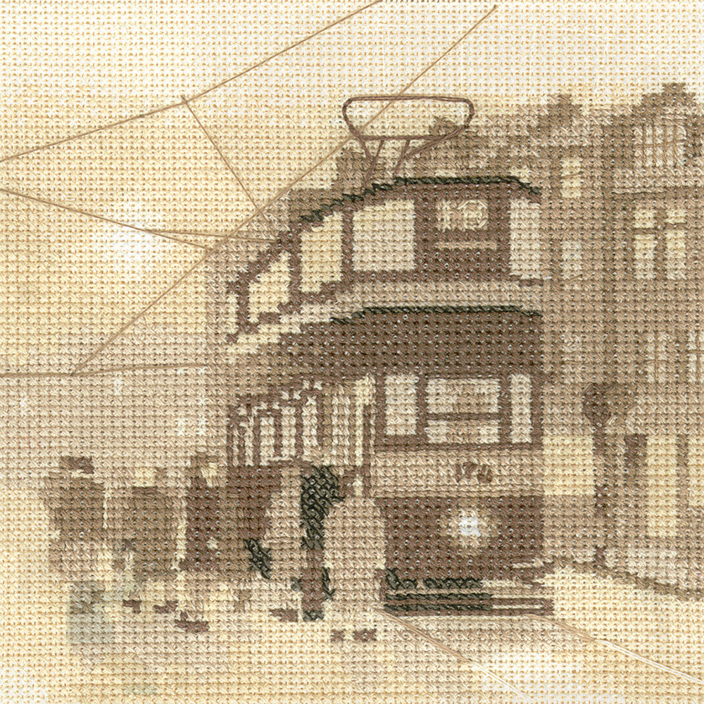 Tram Stop cross stitch kit - PSTS533