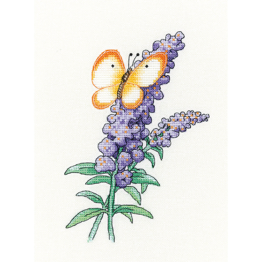 Buddleia Butterfly cross stitch kit - PUBB1611