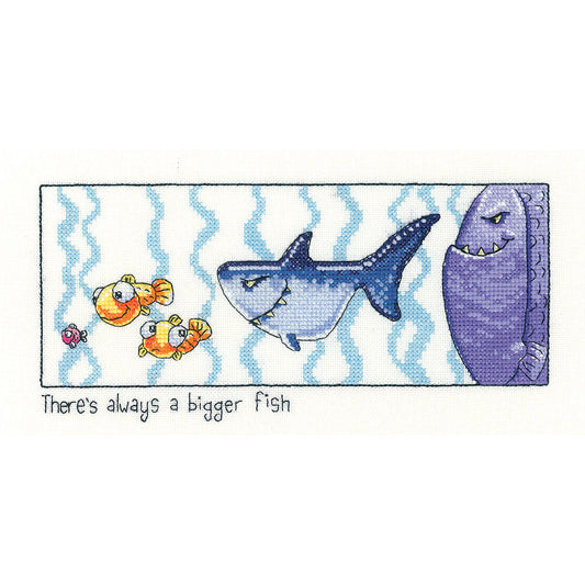 Always a Bigger Fish cross stitch kit - PUBF1385