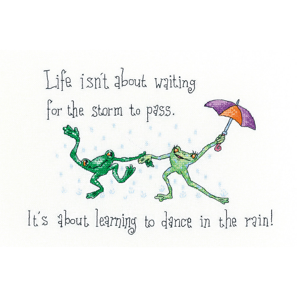 Dancing in the Rain cross stitch chart pack - PUDR1452C