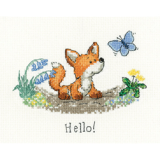 Hello cross stitch kit - PUHE1700