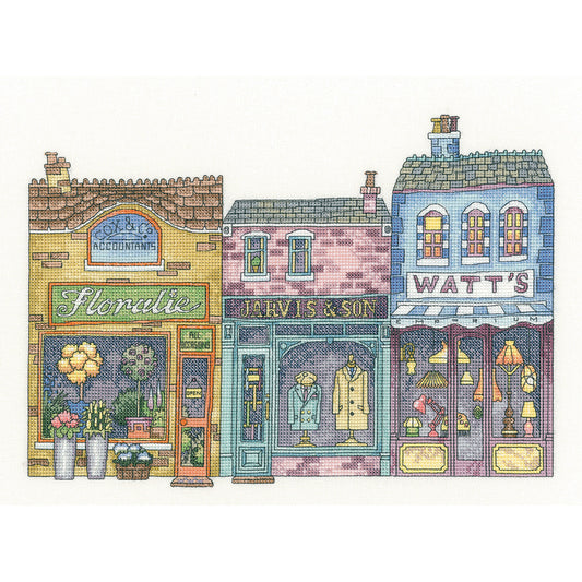 High Street cross stitch chart pack - PUHS1291C