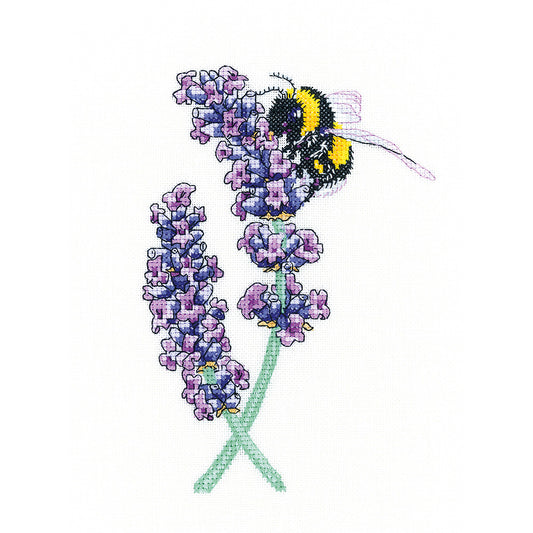 Lavender Bee cross stitch kit - PULB1468