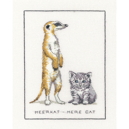 Meerkat - Mere Cat cross stitch chart pack - PUMK643C