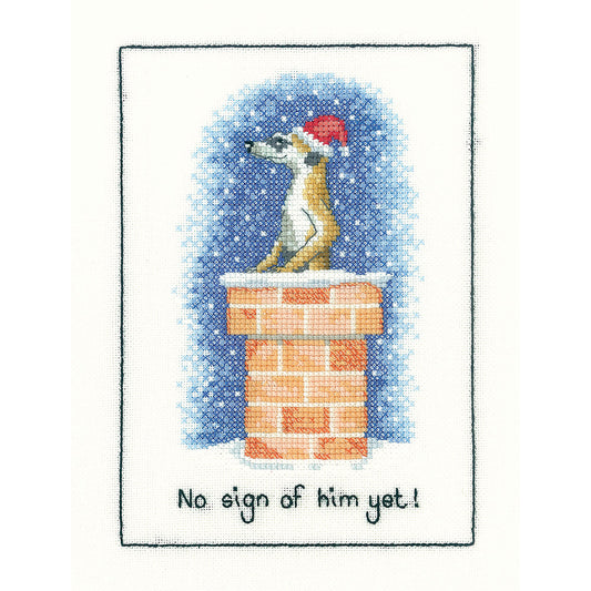 No Sign Of Him Yet cross stitch chart pack - PUNS645C