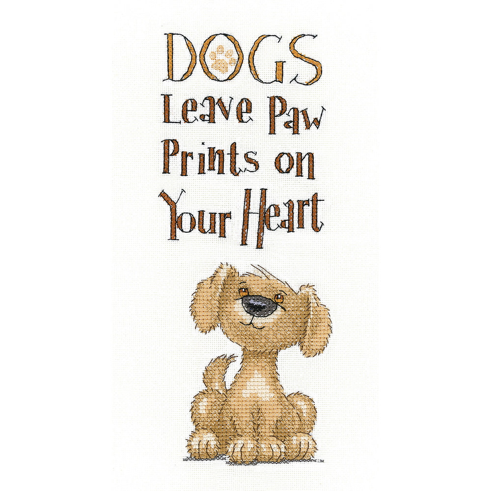 Paw Prints cross stitch kit - PUPP1457