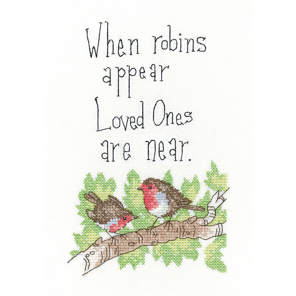 When Robins Appear cross stitch kit - PURA1455