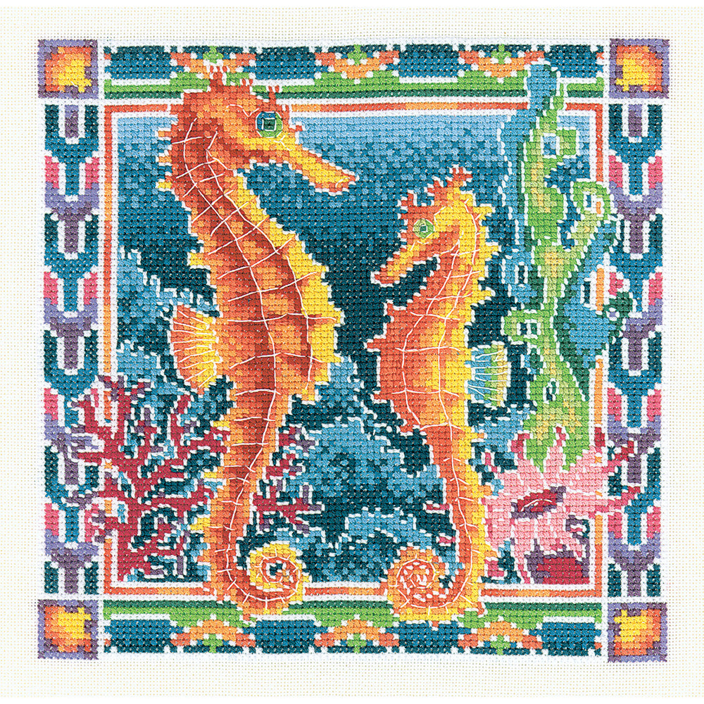 Seahorses cross stitch chart pack - PUSH573C