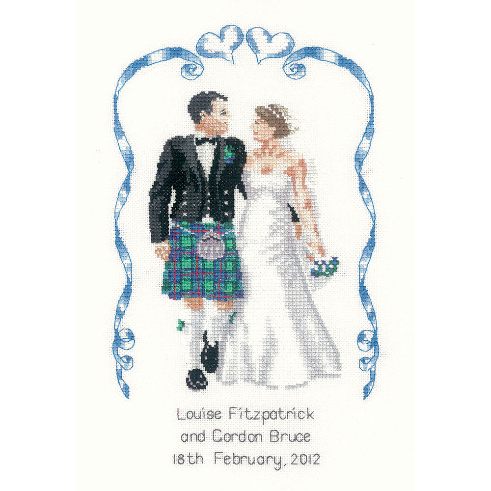 Scottish Wedding cross stitch kit - PUSW1030