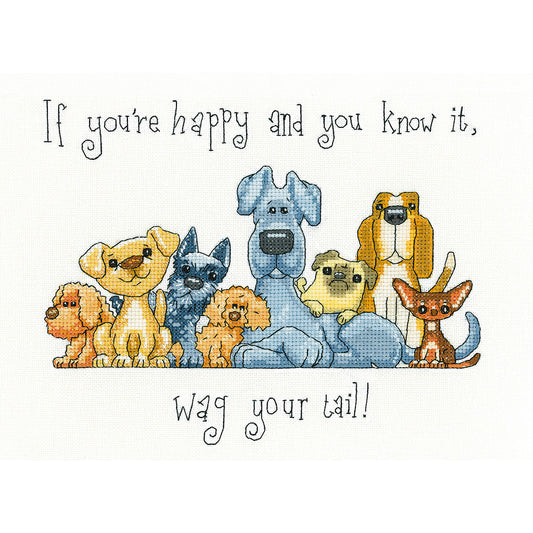 Wag Your Tail cross stitch kit - PUWT1459