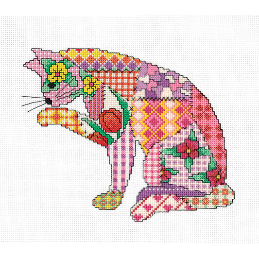 Patchwork Cat cross stitch kit - PWCT1965