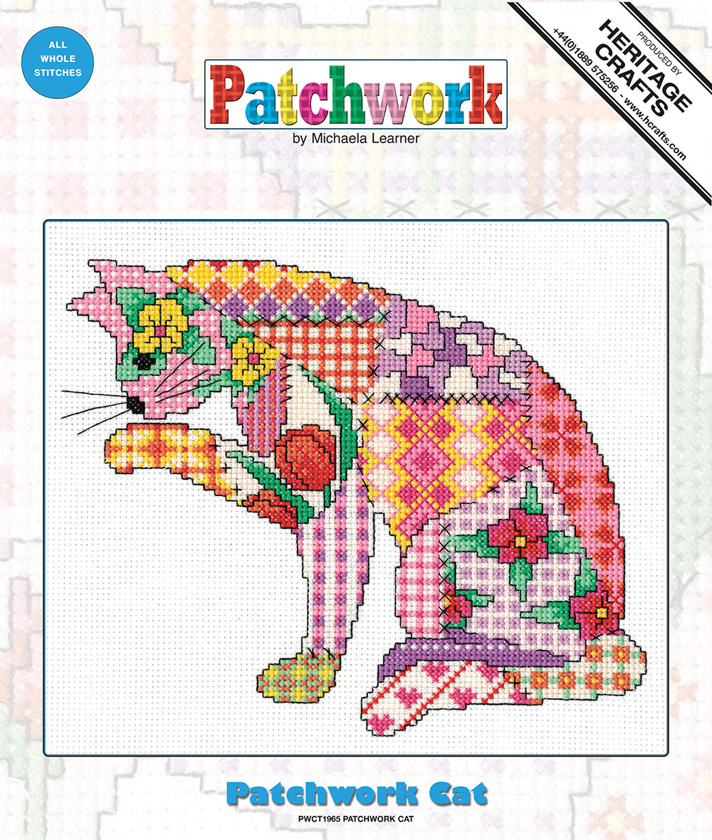 Patchwork Cat cross stitch kit - PWCT1965