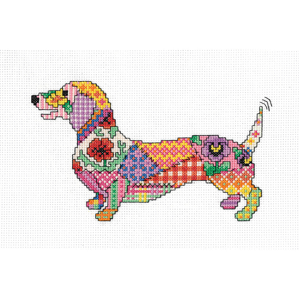 Patchwork Dog cross stitch kit - PWDG1966