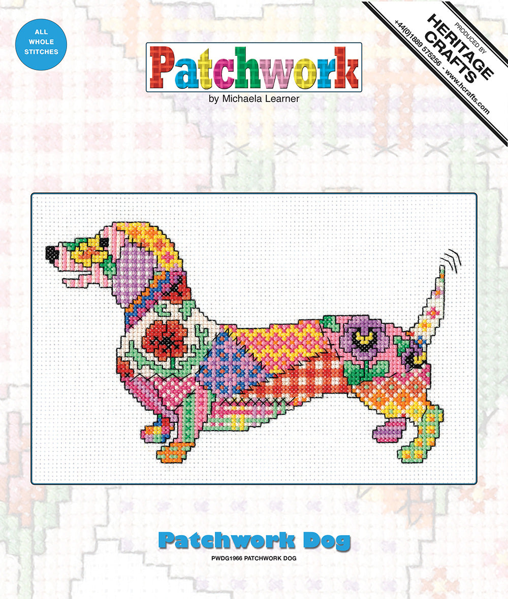 Patchwork Dog cross stitch kit - PWDG1966