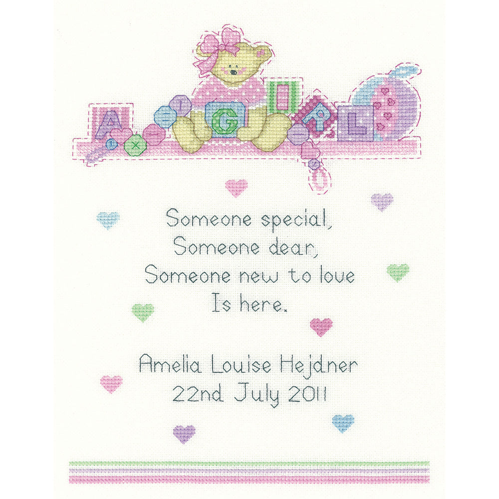 Baby Girl cross stitch kit - SCBG1094