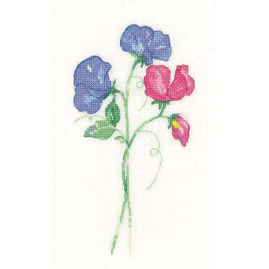 Sweet Peas (Sue Hill) cross stitch chart pack - SCSP1253C