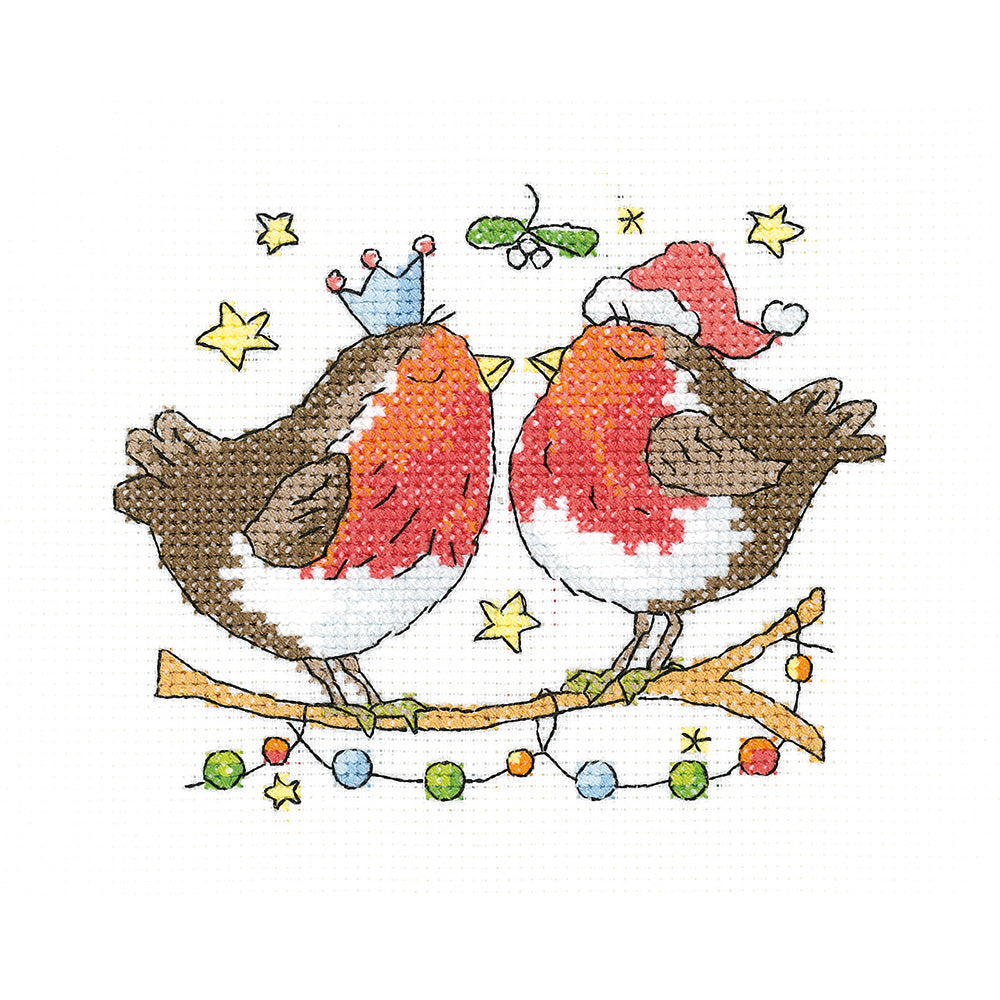 Christmas Kiss cross stitch kit - SHCK1415